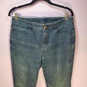 Coldwater Creek Dark Blue Denim Jeans Womens Size 10